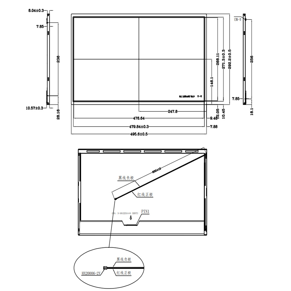 21.5 Inch 1920x1080 30PIN LVDS LCD Module