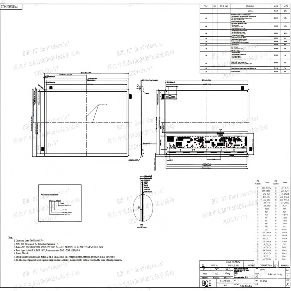 18.5 inch 3840x2160 EDP 50PIN UHD OLED Commercial Display Module