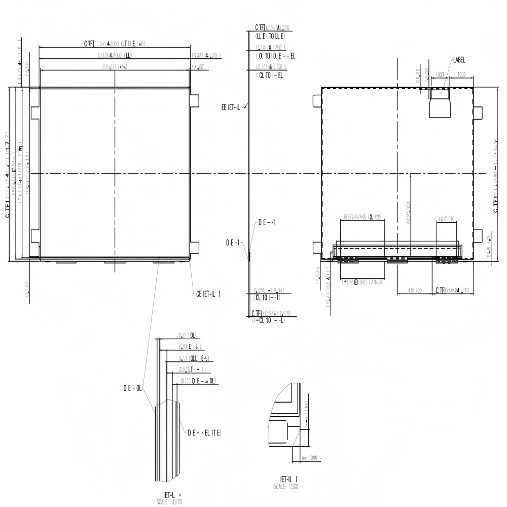 16 inch 3840x2400 EDP 40PIN OLED Display