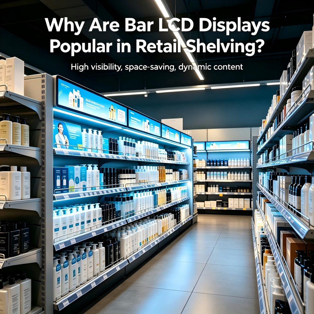 Why Are Bar LCD Displays Popular in Retail Shelving?